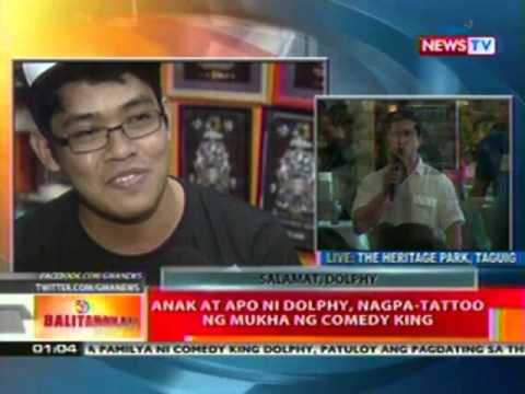 BT: Anak at apo ni Dolphy, nagpa-tattoo ng mukha ng Comedy King