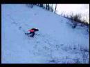 Justin Wiping Out Sledding