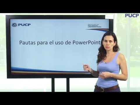 PUCP - ¿Cómo hacer una buena presentación en PowerPoint?