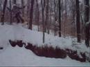snow and ski-bike