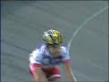 chute cycliste course aux points piste