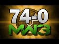 MW3 74-0 Gameplay MOAB Nuke FLAWLESS! - (Call of Duty Modern Warfare 3 Multiplayer)