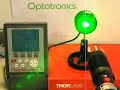 Measuring the output of an Optotronics RPL laser.