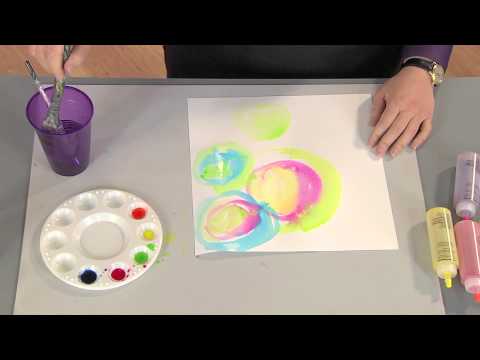 how to make tie dye effect with watercolor