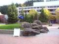 Backflip off of rocks