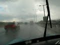 Cruising down M1 London Bound in Severe Rain in Mini Cruising down M1 London Bound in Severe Rain in Mini