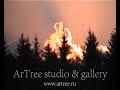 Чудеса природы. Солнце на закате осветило облака и возник лик. www.artree.ru