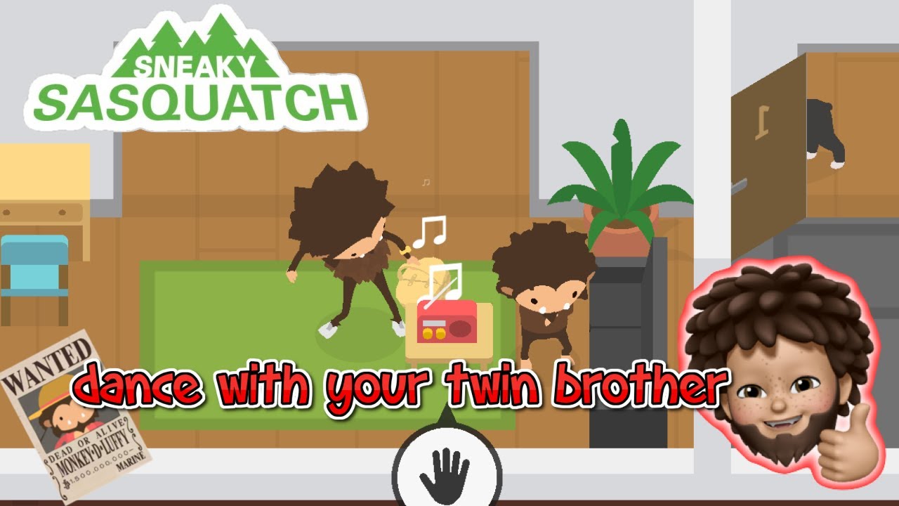 Sneaky Sasquatch - dance with your twin brother - another Sasquatch