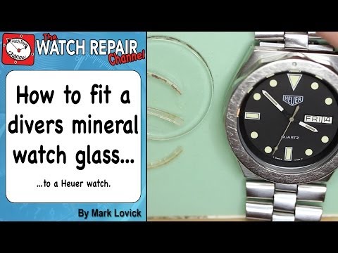 how to repair glass on a watch