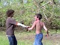 i didnt get the whole fight cause my camera died....
fro boy thinks hes tough.... hahaah