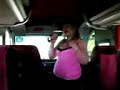 Nickie on the coach SAS outing on Dartmoor 2008