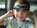 Logan with Hot Wheels Sunglasses