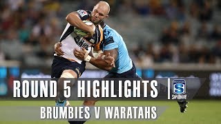 Brumbies v Waratahs Rd.5 2019 Super rugby video highlights | Super Rugby Video Highlights