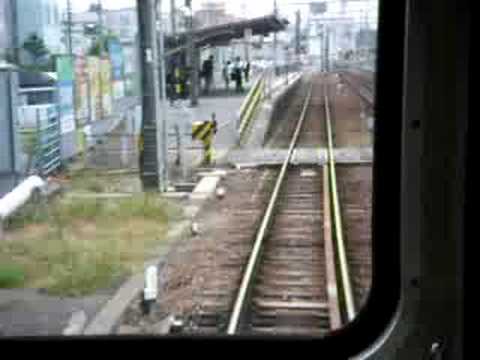 名鉄電車 土橋駅 進入