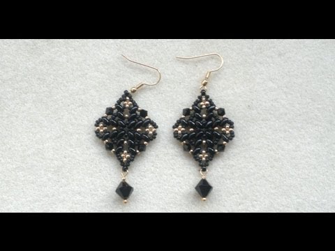 Earrings - I love these superduo with swarovski bead earrings guys, hope you do to. :-)