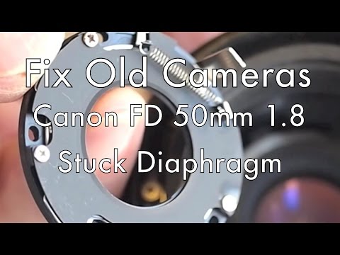 how to repair canon fd lens
