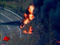 Raw Video: Fiery Tanker Accident Raw Video: Fiery Tanker Accident