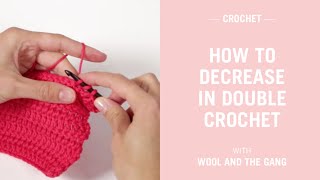 Double crochet decrease