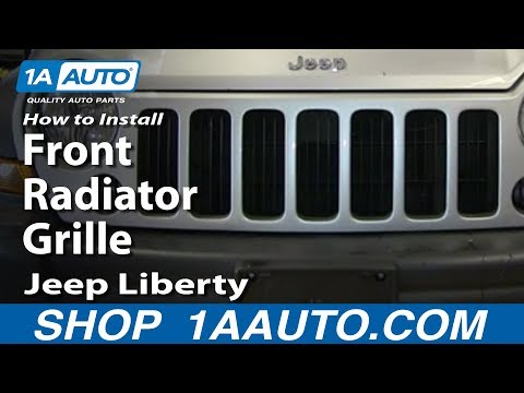 How To Install Replace Front Radiator Grille 2005-07 Jeep Liberty