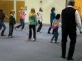 Hannah's Manchester Park dance class doing the Cupid Shuffle