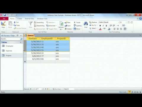 how to create query in access