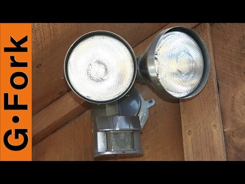 how to fit outdoor security lights