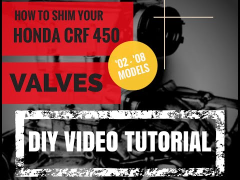 Honda CRF 450 Valve Clearance / Adjustment / Shim How-To