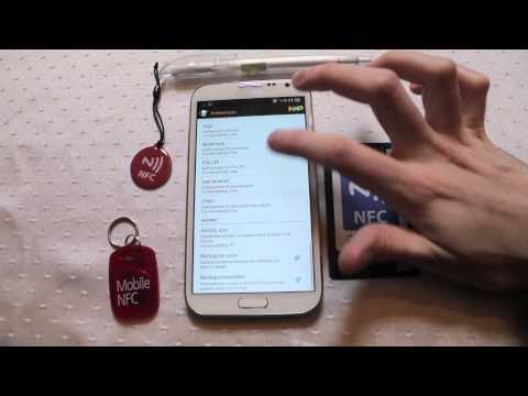 NFC Samsung Galaxy Note 2 Near Field Communication demonstration Androidizen