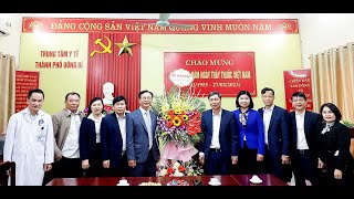 Đồng chí Phó Chủ tịch Thường trực UBND thành phố chúc mừng ngày thầy thuốc Việt Nam 27/2