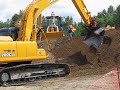 Excavators at 2004 equipment show Excavators at 2004 equipment show