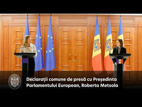 President Maia Sandu in discussion with the President of the European Parliament, Roberta Metsola: "We need support to overcome the consequences of the war and to start accession negotiations as soon as possible"