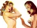 1950's 1940's Pin-up Girls Art Vintage Erotica Risque Glamour Fashion Hairstyle Cigarette Cards