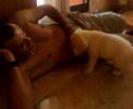 Zoe y yo jugando