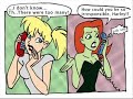 Harley Quinn and poison ivy (funny comic stirp)