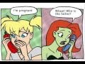 Harley Quinn and poison ivy (funny comic stirp)