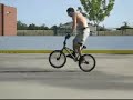 *-BMX 03-* BMX Flatland: How to 180 Bunny hop.