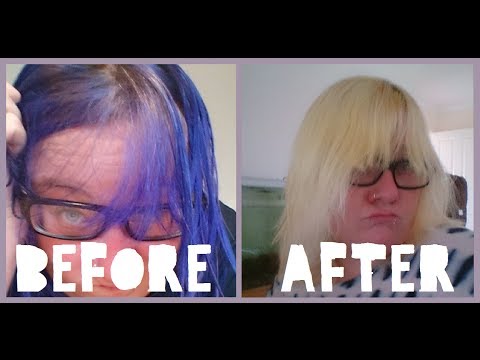 how to remove purple dye from hair