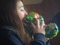 Holly and Coco on helium Holly and Coco on helium