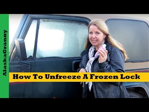 how to unfreeze car door lock