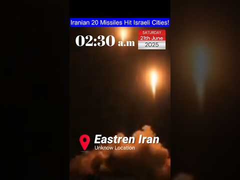 Iran Launches 36 Missiles on Israel