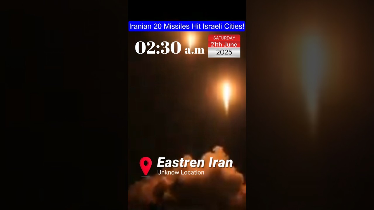 Iran Launches 36 Missiles on Israel