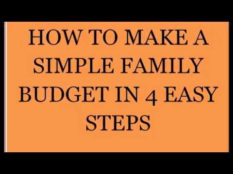 how to budget for family of 4
