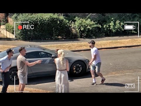 THEY THREW A BRICK AT MY NEW ASTON MARTIN!! | ft. WOODY & KLEINY