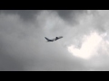 Airbus A380 takes off over Farnborough airshow