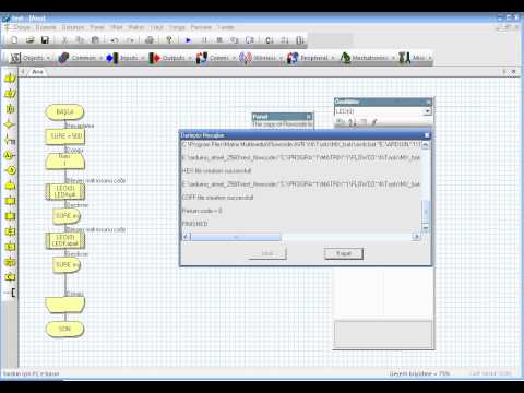 Flowcode v4 - Flowcode ile Arduino Mega 2560 Atmel Mikrodenetleyici bootloader sürücüsü ve programlayıcı kullanım klavuzu ve programlar. flowcode + arduino mega 2560 + xlo...