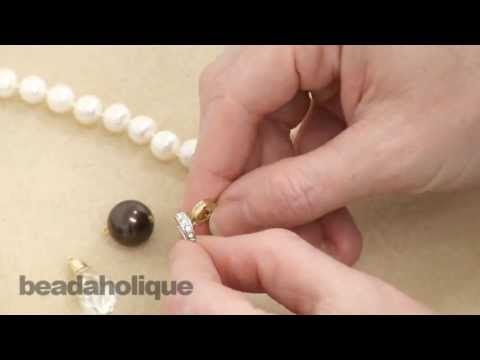 how to fasten pearl necklace clasp
