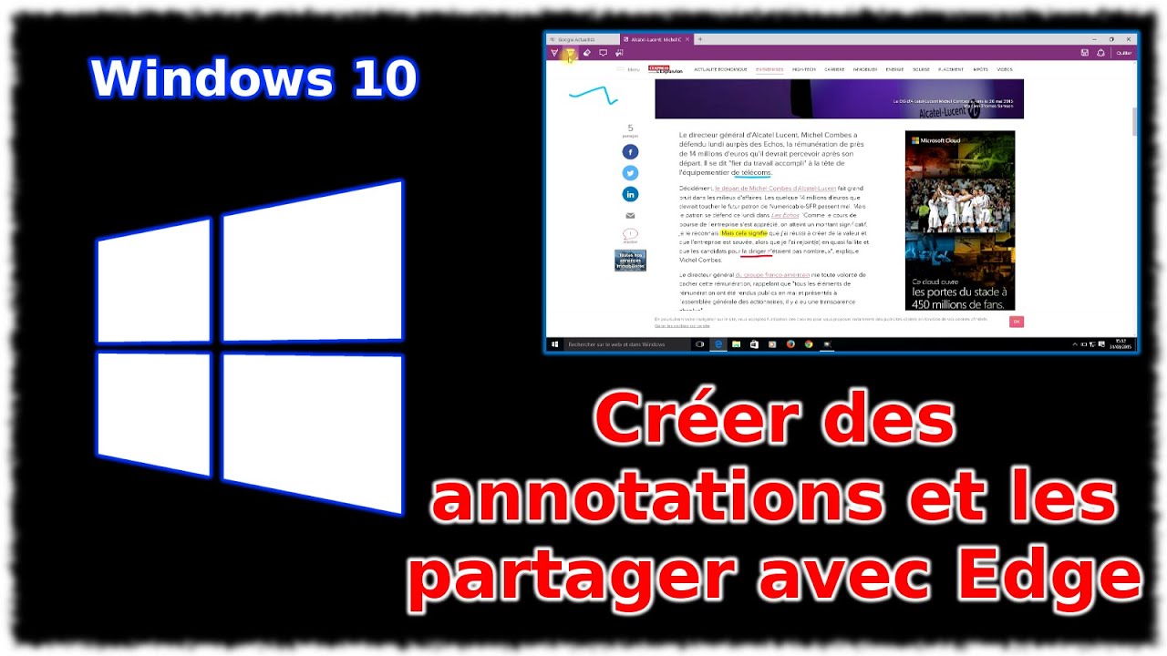 Créer des annotations et les partager avec Edge