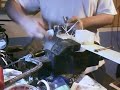 OS 15 model engine test run.
