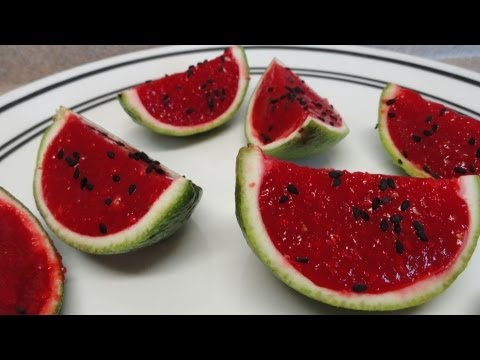 how to make fruit sink in jelly