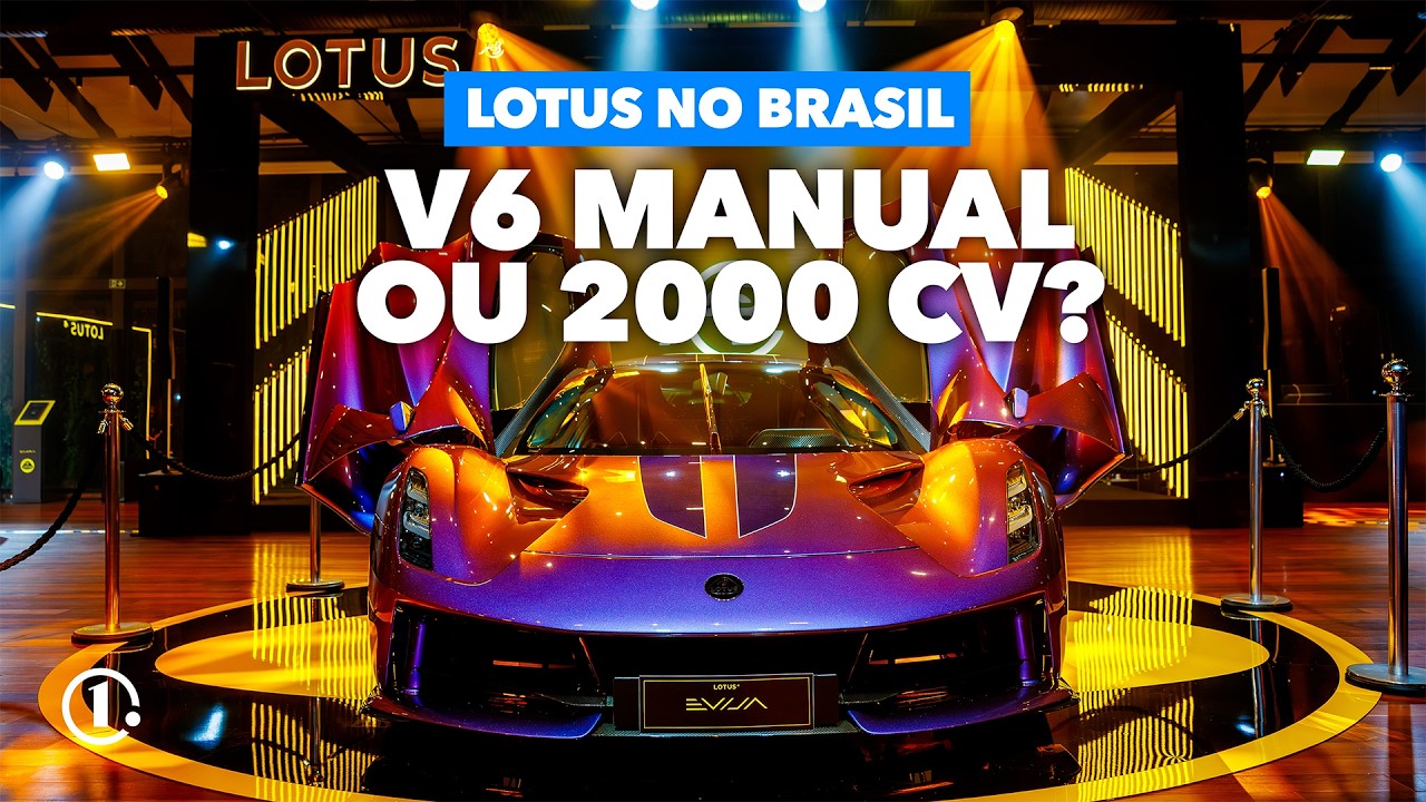 Lotus volta ao Brasil com V6 manual e elétrico de 2.039 cv que pode custar até R$ 50 milhões